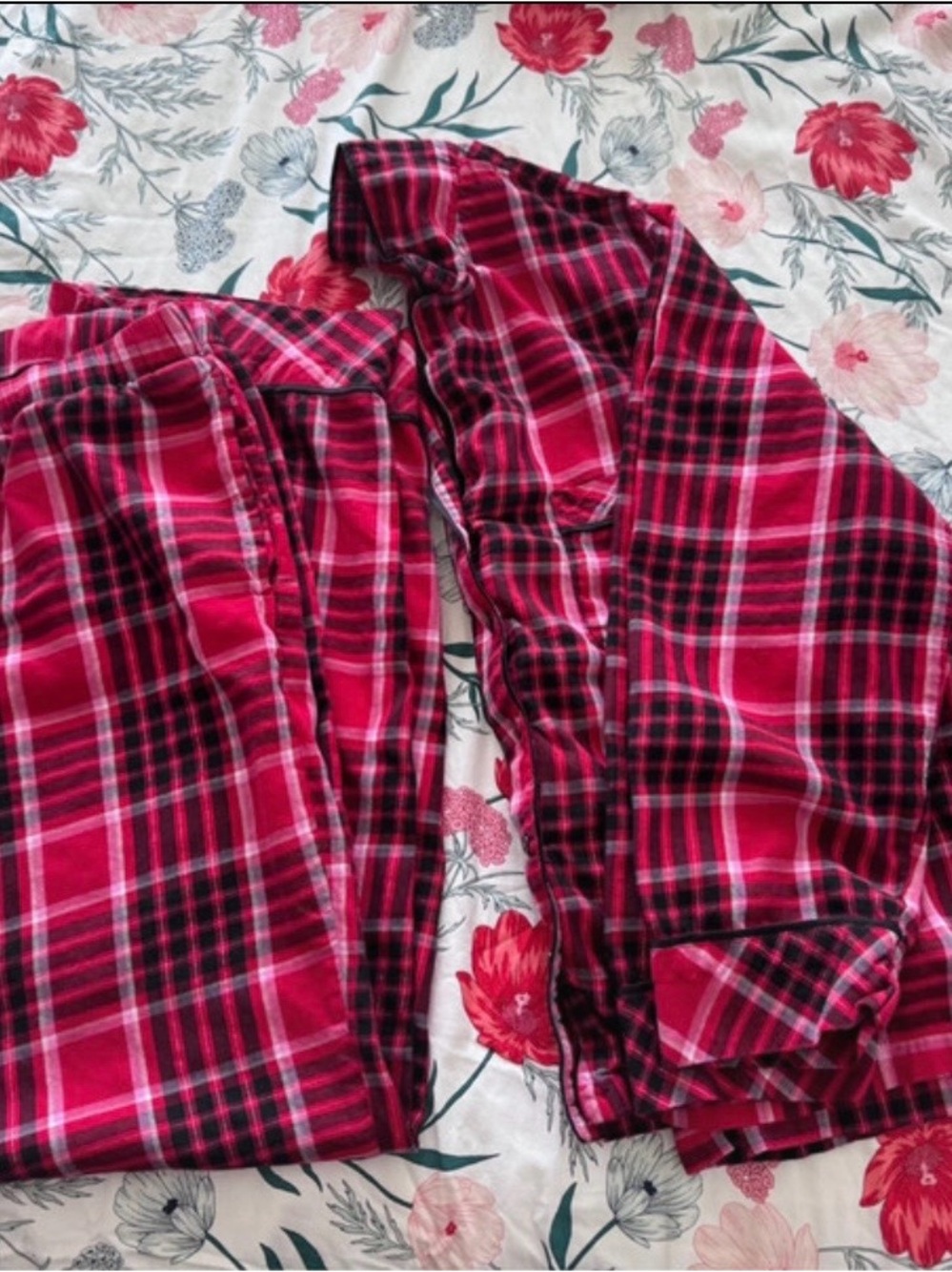 Victoria's Secret Pink Plaid Button-Down Shirt